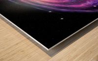 Spiral Galaxy in deep spcae 3D illustration Wood print