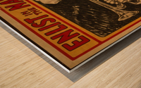 Enlist in the Navy Wood print