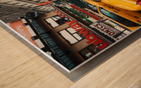 Yellow taxis in New York City Wood print