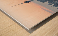 Chengdu 339 TV tower and city skyline aerial view Wood print