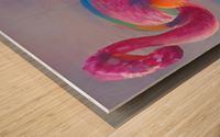Flamingo Pride  Wood print