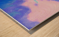 beach lavender sky Wood print
