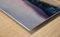 Purple bay Wood print