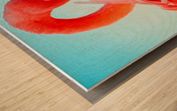 Flamingo Beauty Wood print