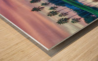 TROPICAL SUNRISE REFLECTIONS Wood print
