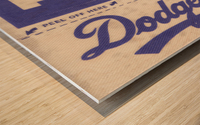 1969 LA Dodgers Fleer Decal Wood Print Wood print