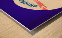 Vintage Chicago Cubs Baseball Wall Art Wood print