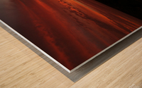 sunset Wood print
