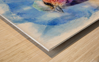 Watercolor Bird Wood print