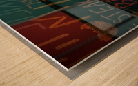 Home Away Wood print