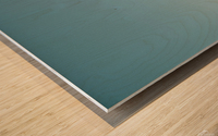 Le bord du fleuve Wood print