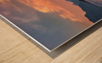Lake McDonalds Rocks Wood print