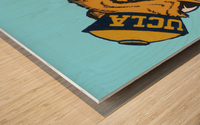 Vintage UCLA Bruins Sailor Mascot Cartoon Logo Art Wood print