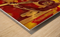 1988 Dominique Wilkins Atlanta Hawks Dunk Art Wood print