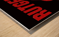 1987 Rutgers Scarlet Knights Retro Art Wood print