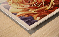 YELLOW ROSE  Wood print