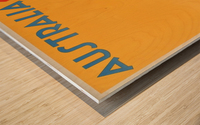 Australia Surf Club poster Wood print