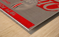 1971 Ohio State Ticket Stub Remix Wood print