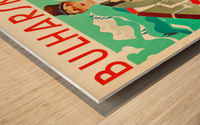 Bulgaria travel poster Wood print