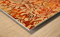 Abstract Football Art Wood print