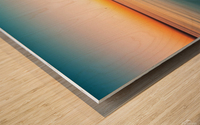 Sea Sunset VII - Panoramic Wood print