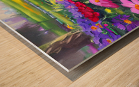 Flower garden Painting Wood print