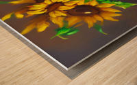 Flower garden Painting Wood print