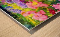 Flower garden Painting Wood print