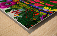 Flower garden Painting Wood print