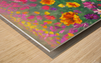 Flower garden Painting Wood print