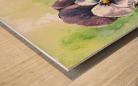 Pansies Wood print