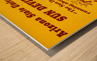 1978 arizona state sun devils basketball art Wood print