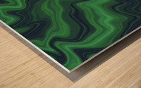 Liquid Emerald Wood print