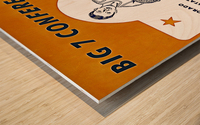Big 7 Conference Basketball Art Wood print