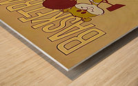 Vintage Minnesota Golden Gopher Basketball Art Wood print