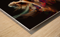 Magical dancer in motion  4 Wood print