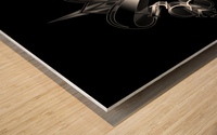 Akcenought Emblem On BlackTypography Design by Xzendor7 Wood print