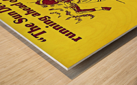 Retro Arizona State Basketball Art Remix Wood print