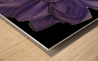 Purple petals Wood print