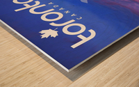 Toronto Canada vintage poster Wood print