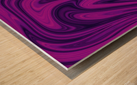 Purple and Blue Abstract Wood print