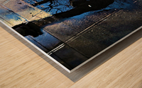 Night Reflection Wood print