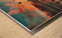 Pink Clouds  Wood print