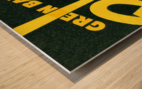 Vintage Green Bay Packers World Champions Art Wood print