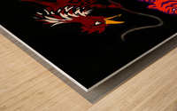 South Carolina Gamecock Whipping Clemson Tiger Cartoon Wood print