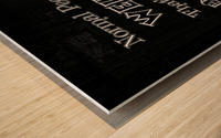 Im An Entrepreneur Because Normal People Are Weird Typography Grapic Design Artwork by Xzendor7 Wood print
