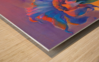 Evening of Sunflower Wood print