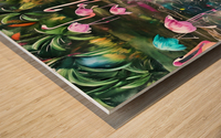 Animal Kingdom Flamingo Gathering Wood print