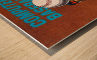 1980 Computer Baseball Game Art Wood print