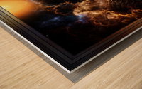 Fire Of Heaven Sci-Fi Fantasy Art Fractal Composition by Xzendor7 Wood print